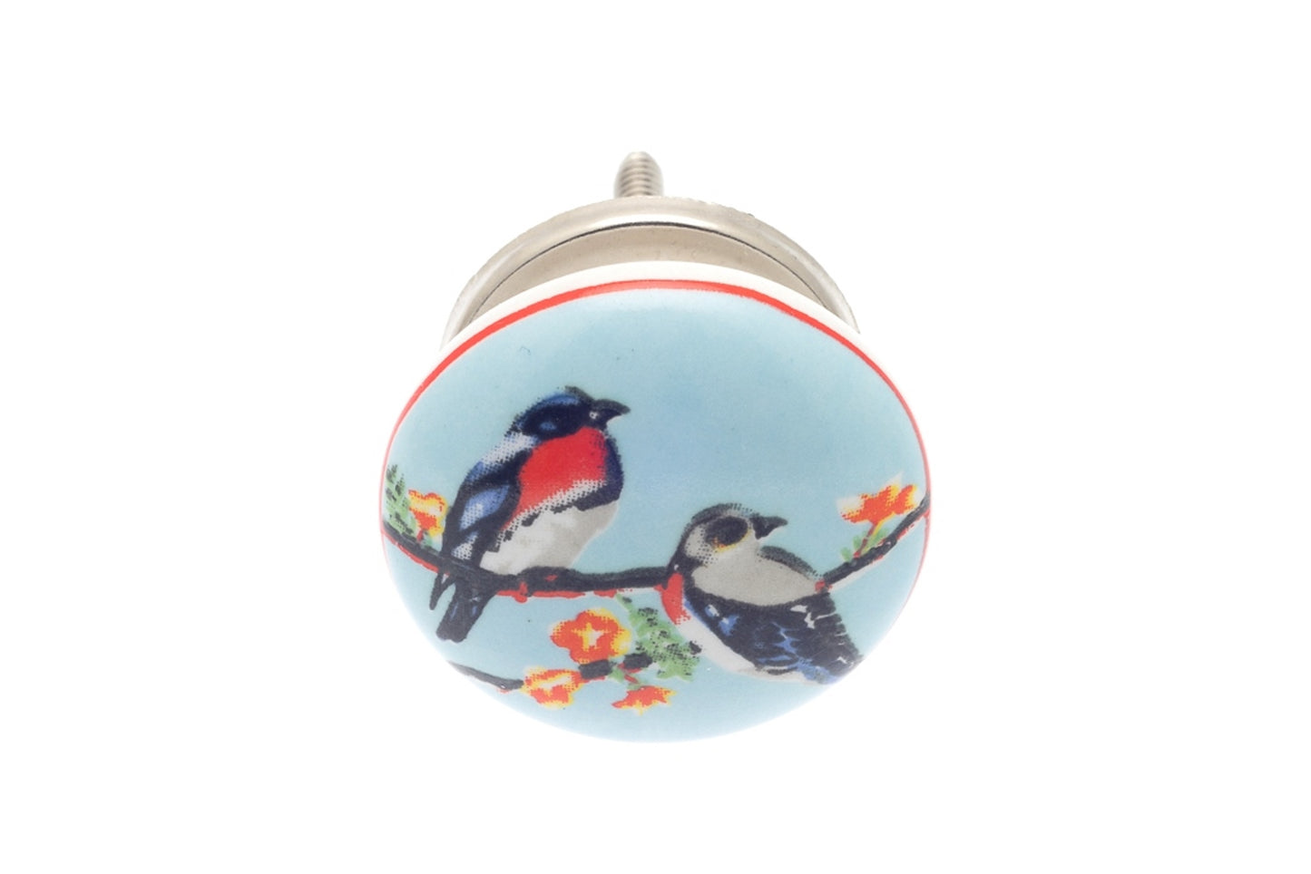 Ceramic Door Knobs 'Birds' Design