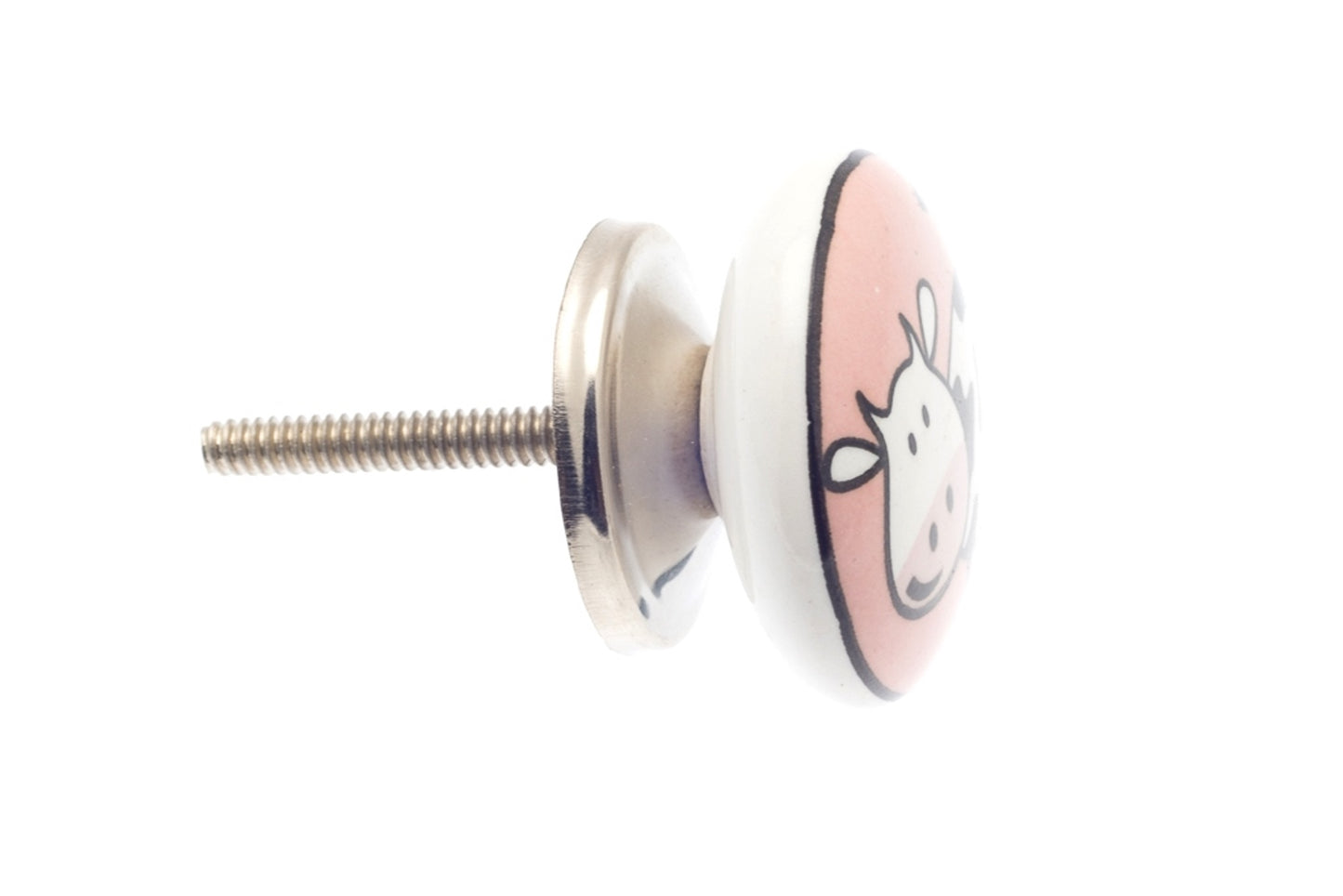 Ceramic Door Knobs 'Moo Cow'