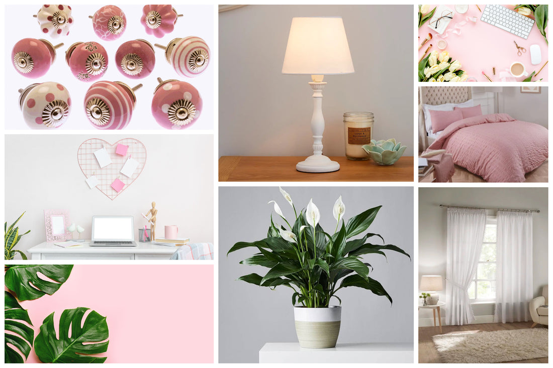 Spruce up your bedroom on a budget: pink & white