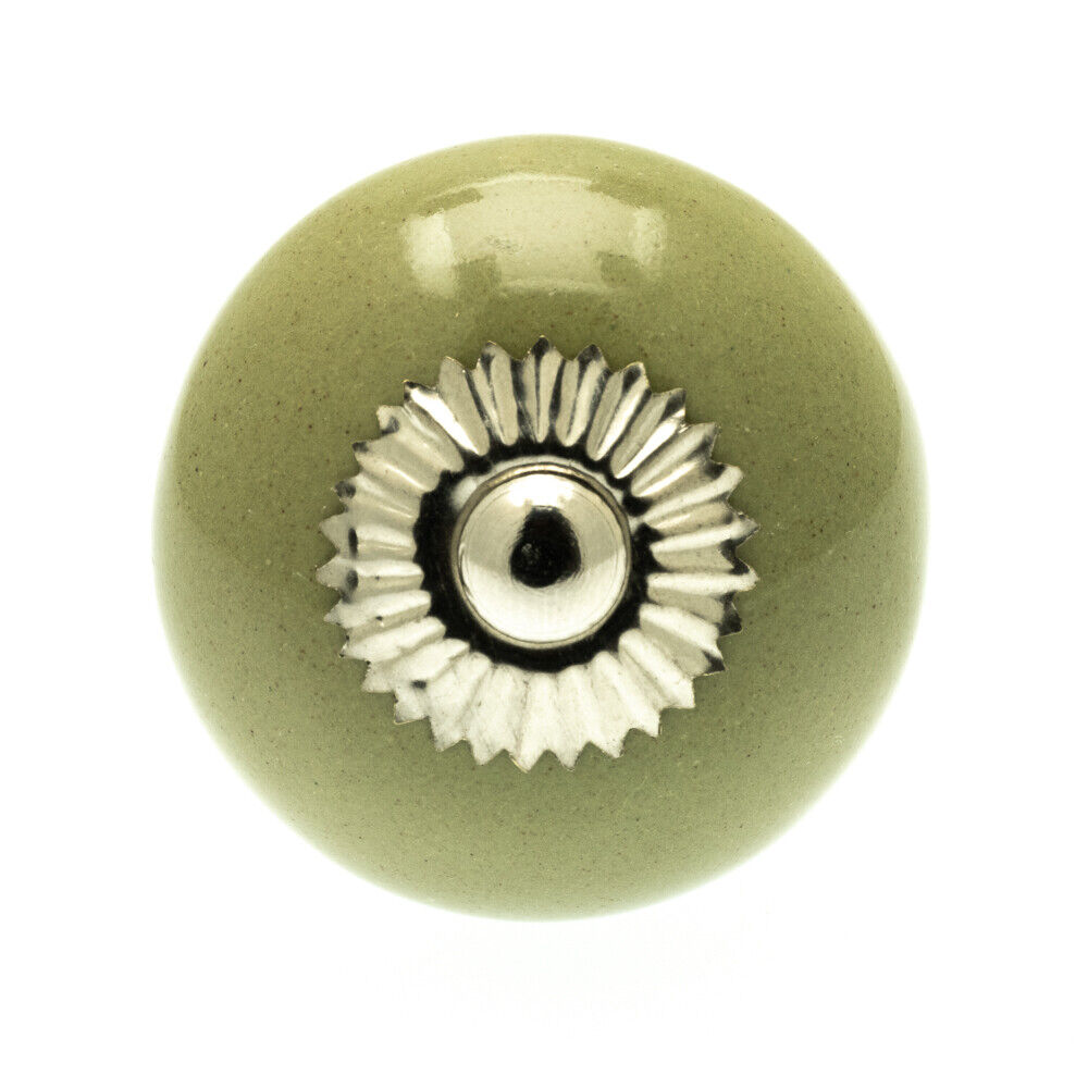 Ceramic Knob Green 40mm