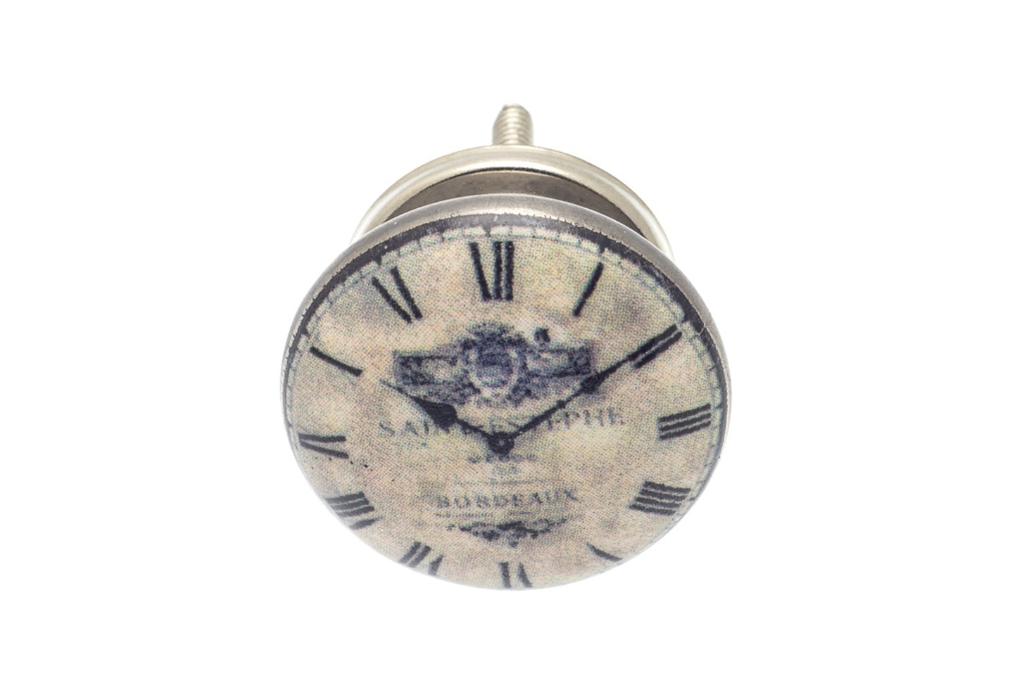 Ceramic Knob 'St. Estephe' Vintage Clock 38mm