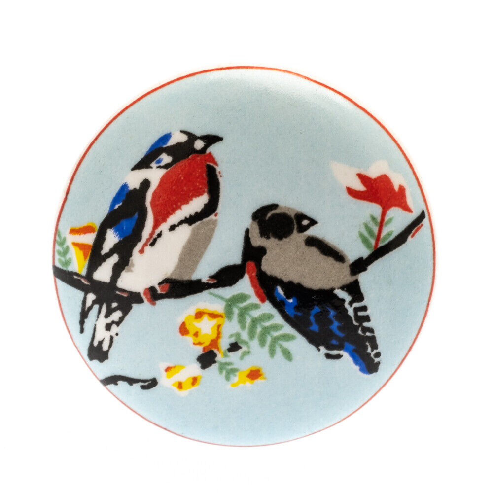 Ceramic Door Knobs 'Birds' Design