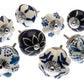 Ceramic Door Knobs - Cobalt Blue Vintage Style (Set of 8)