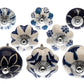 Ceramic Door Knobs - Cobalt Blue Vintage Style (Set of 8)