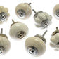 Ceramic Door Knobs in 8 Earthy Cream, Browns and White