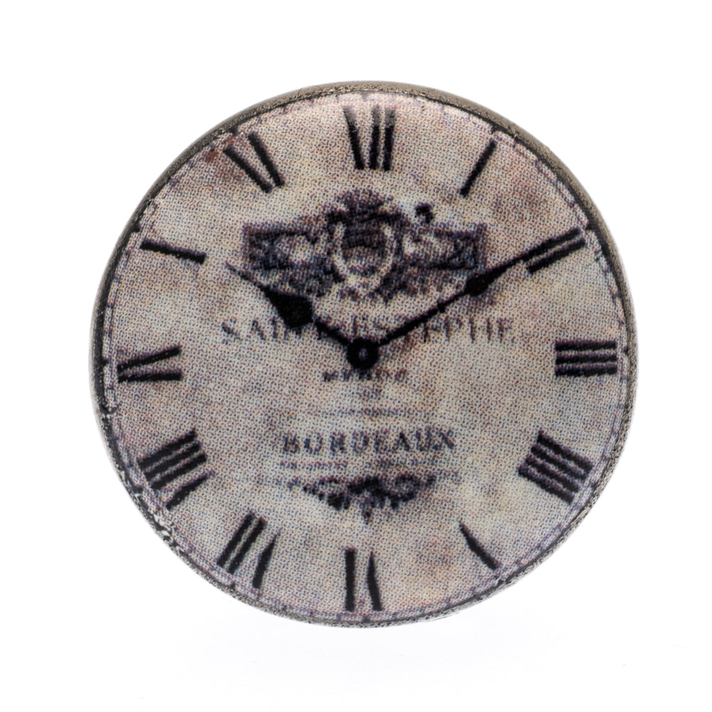 Ceramic Knob 'St. Estephe' Vintage Clock 38mm