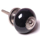 Round Ceramic Knob Black 40mm