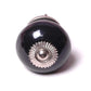 Round Ceramic Knob Black 40mm