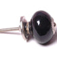 Round Ceramic Knob Black 40mm