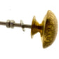 Etched Patterned Brass Dome Moroccan Style Knob for Cupboards in Bronze Gold