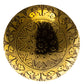 Etched Patterned Brass Dome Moroccan Style Knob for Cupboards in Bronze Gold