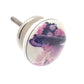 Ceramic Cupboard Knobs - Ceramic Knob White With Painted Victorian Lady 38mm (MT-29)